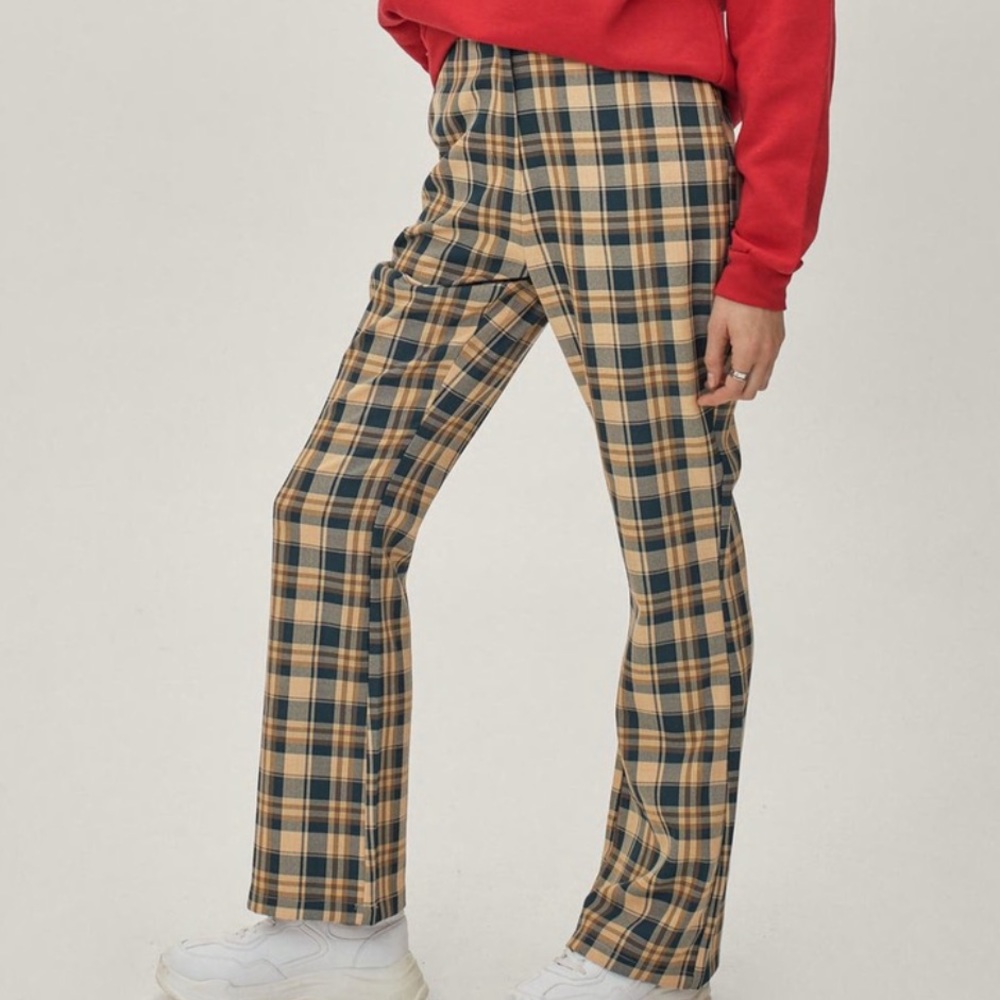 Nasty Gal Plaid Pants